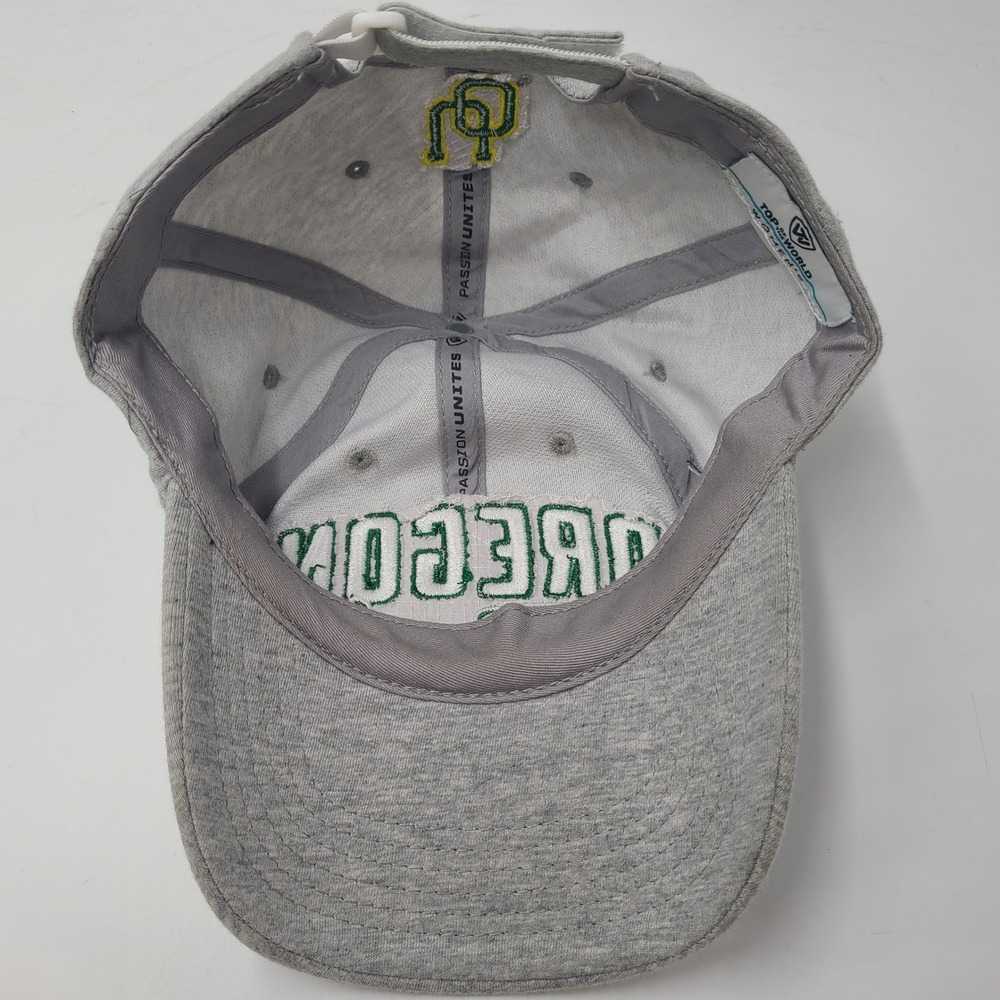 Women Oregon Ducks Hat Adjustable Top of the World Gray Green NCAA University - Picture 9 of 12